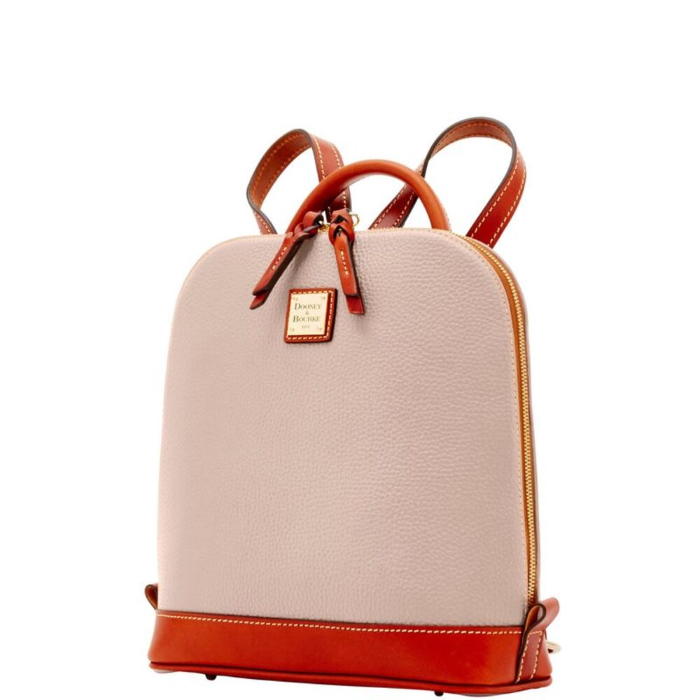 Dooney & Bourke Pebble Grain Zip Pod Backpack - Oyster - Picture 2 of 4